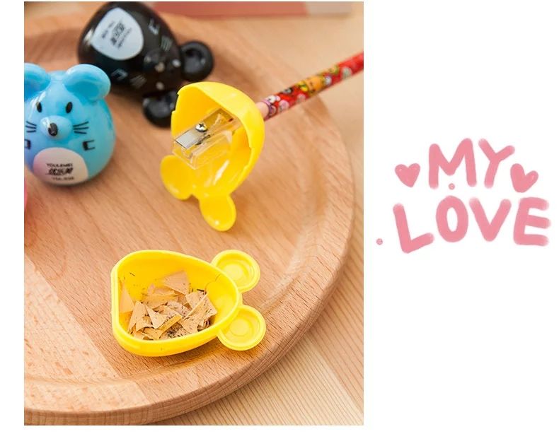 厂家直销韩国可爱卷笔刀 小老鼠造型学生削笔刀削笔器详情图5