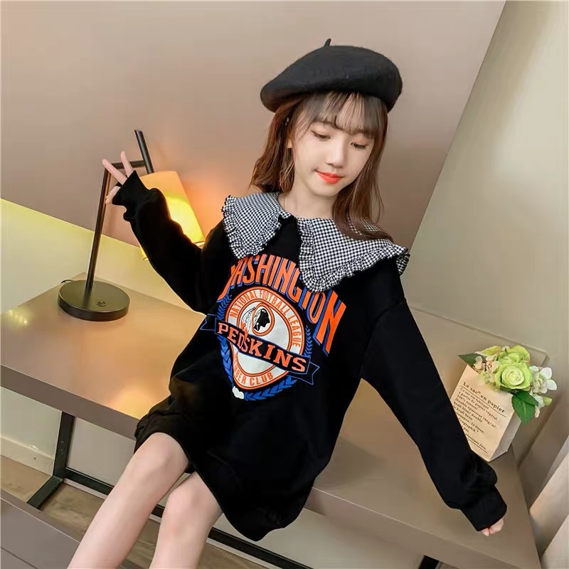 A new autumn long-sleeved top with printed patterns for girls Specification image