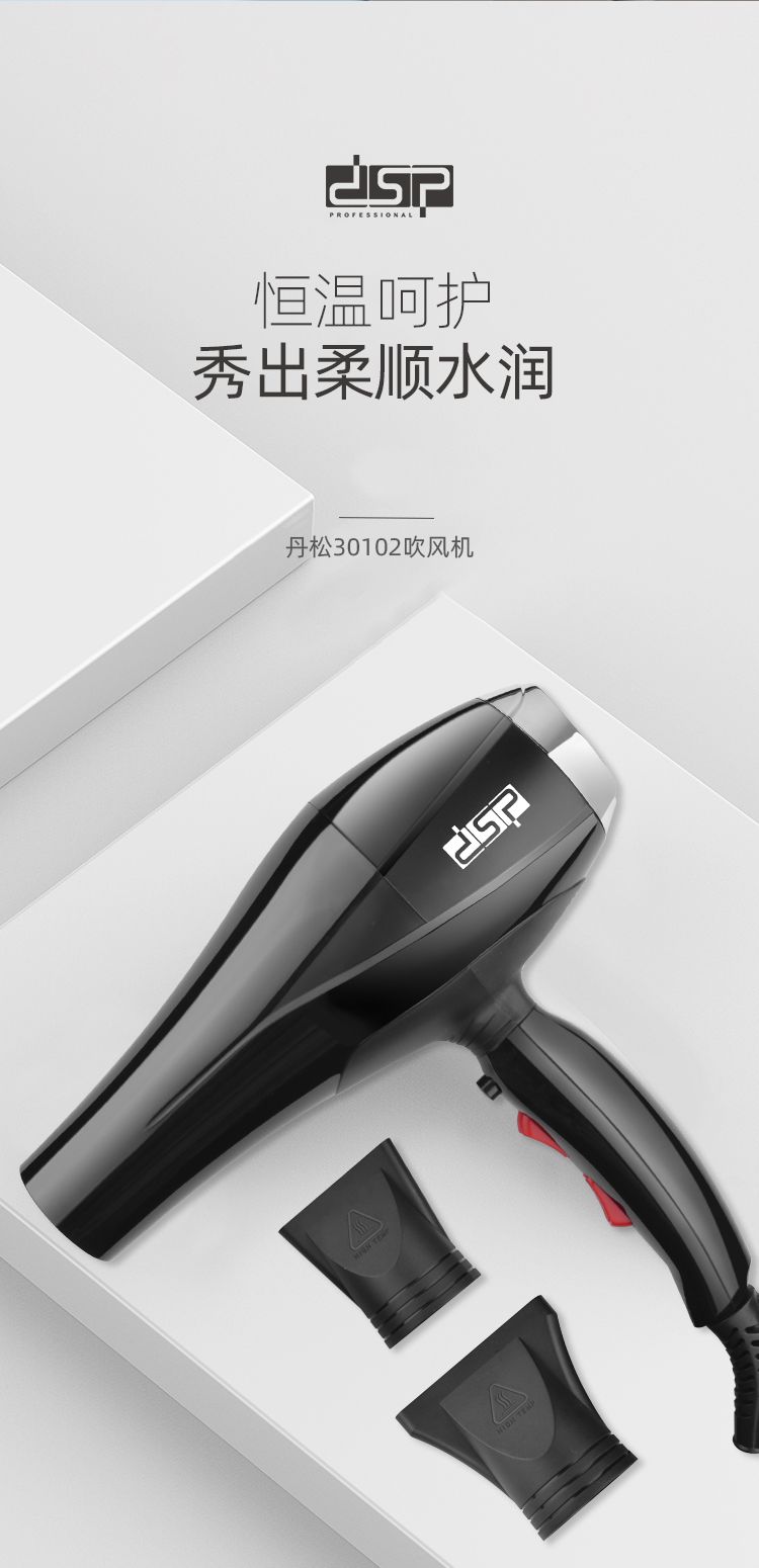 DSP丹松 家用吹风机大功率专业负离子护发低噪静音冷热恒温吹风筒详情图1