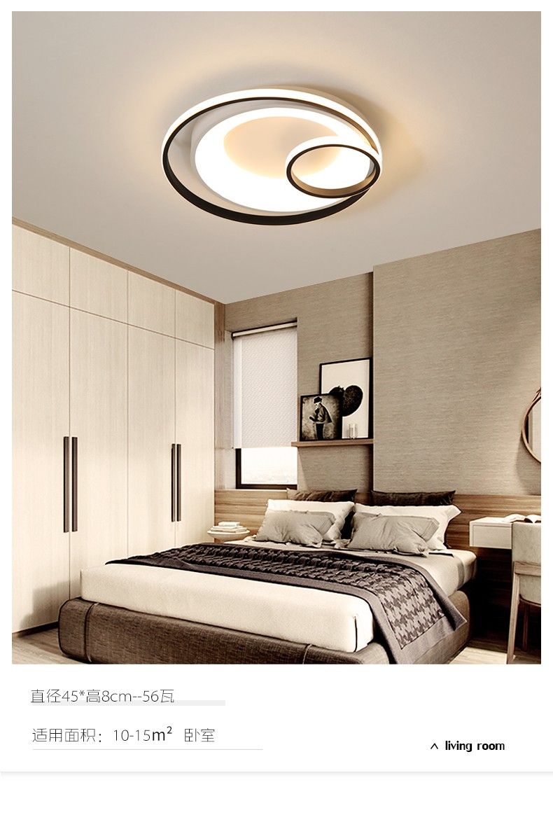 The new antique ironwork + acrylic modern bedroom lamp with stepless dimming round detail image 5