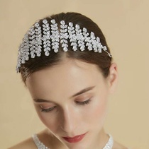 Wedding wedding accessories high and generous noble crown zirconia inlaid soft headpiece 2022 new bride crown zirconia rhinestone bridesmaid crown headband shooting wedding headpiece wedding accessories new