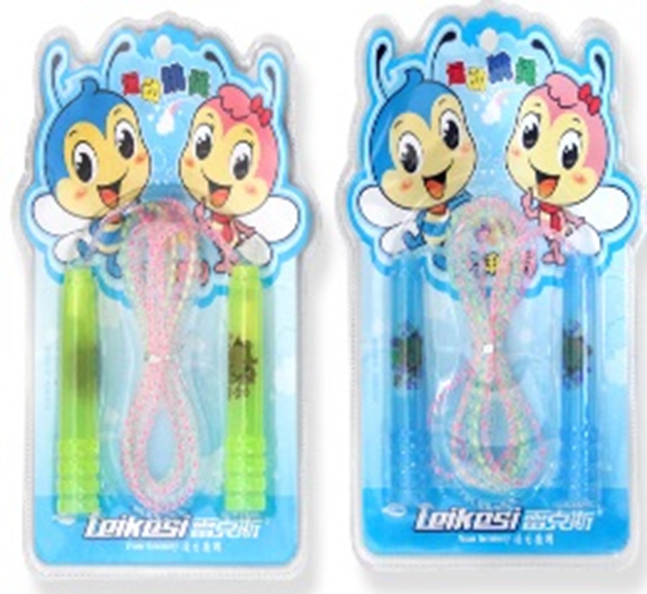 Yiwu Selection Rex LX723 children jump rope colorful bubble shell package /28782 full figure