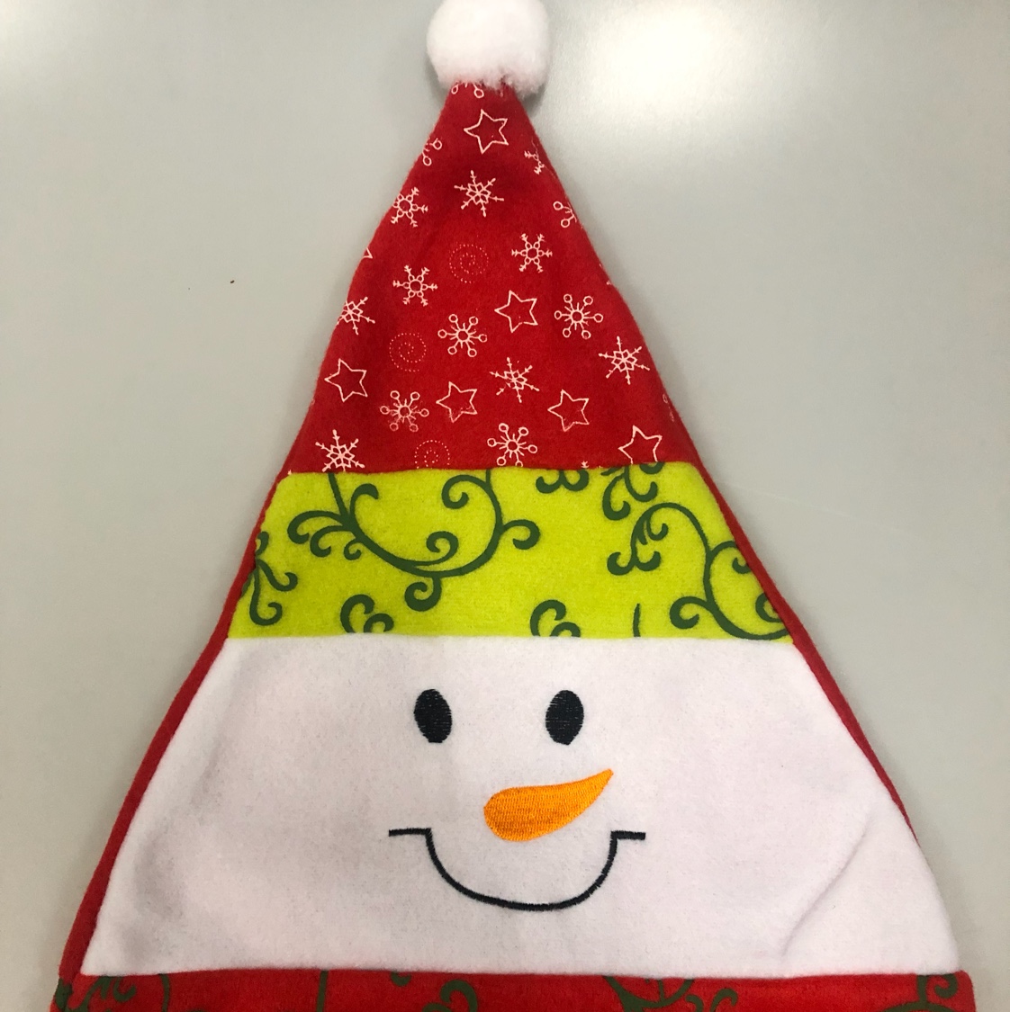 Christmas embroidered hat, Christmas snowman hat