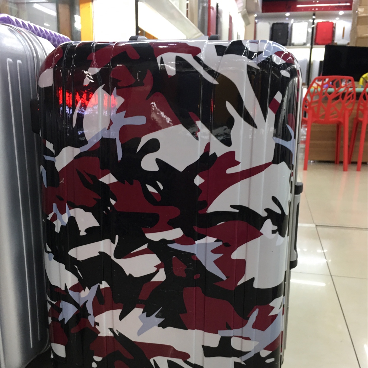 名将拉杆箱 8010S 20寸 迷彩红