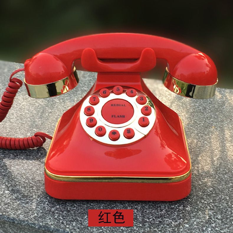 简约按键老式仿古电话机创意古典复古办公家用电话座机摆件电话机详情图5