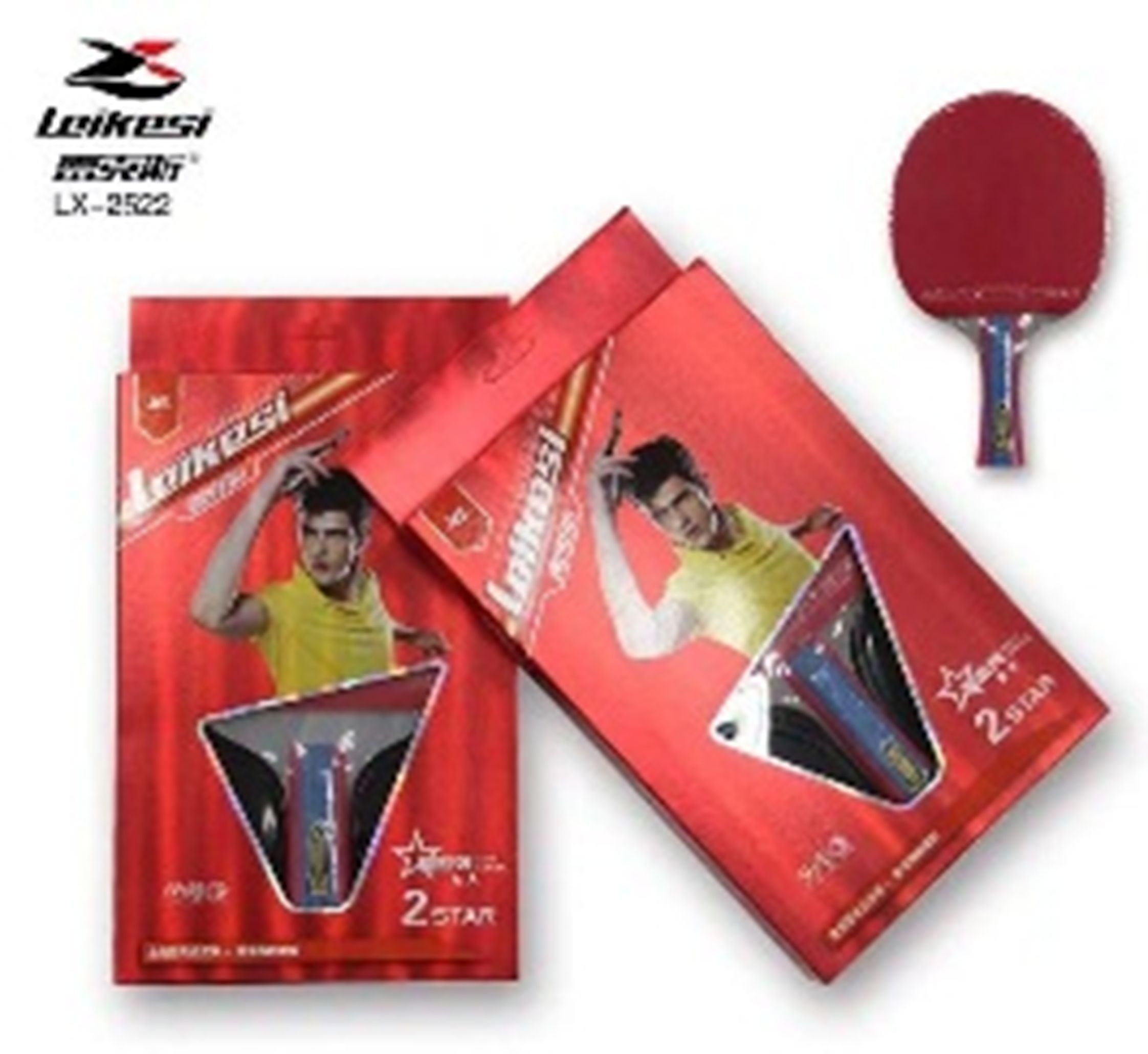 Yiwu Selection Rex LX2522 Table tennis Bat two star long handle /28782