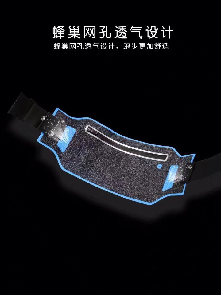 运动腰包  万能超薄运动腰包 手机收纳包 莱卡防水腰包详情图8