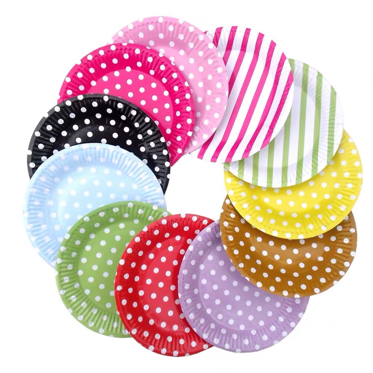 Wholesale of paper plates, disposable plates, party supplies, cake accessories