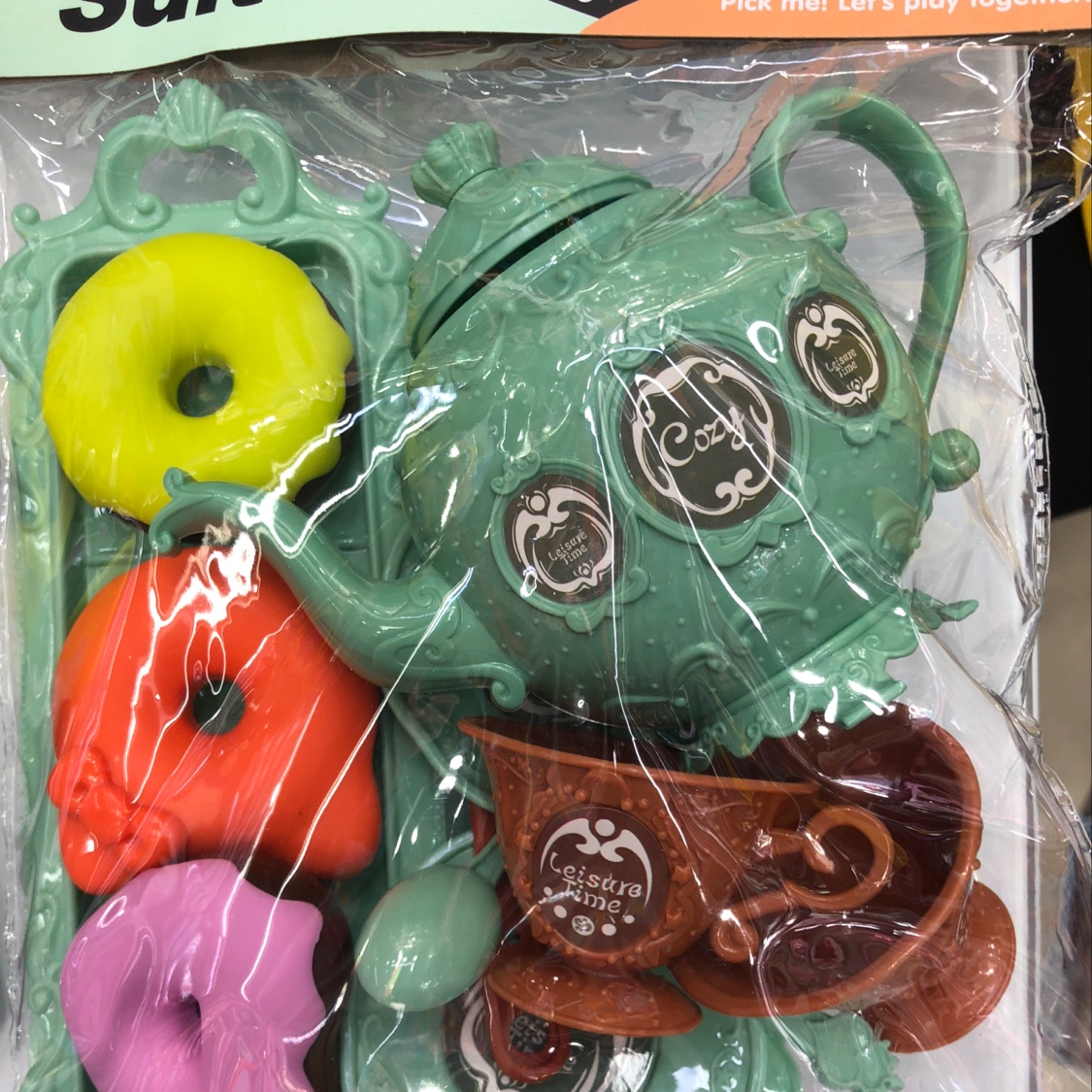 袋装餐具茶壶糕点过家家玩具批发细节图