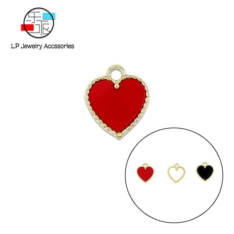 Acrylic panel love pendant earrings bracelet DIY DIY alloy accessories thumbnail