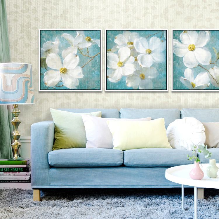 Shengshi Modern and simple floral framed paintings American country entrance, living room, bedroom and dining room decorative paintings Factory direct sales detail image 6