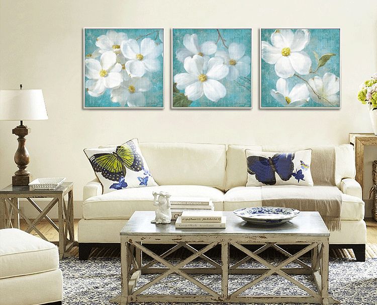 Shengshi Modern and simple floral framed paintings American country entrance, living room, bedroom and dining room decorative paintings Factory direct sales detail image 3