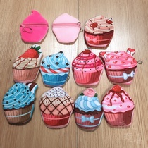 Stuffed purse Ice cream Coin purse 10cm printed coin purse imitation food wallet children's purse coin purse purse