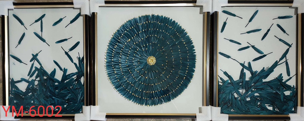 Pure handmade real feather painting thumbnail