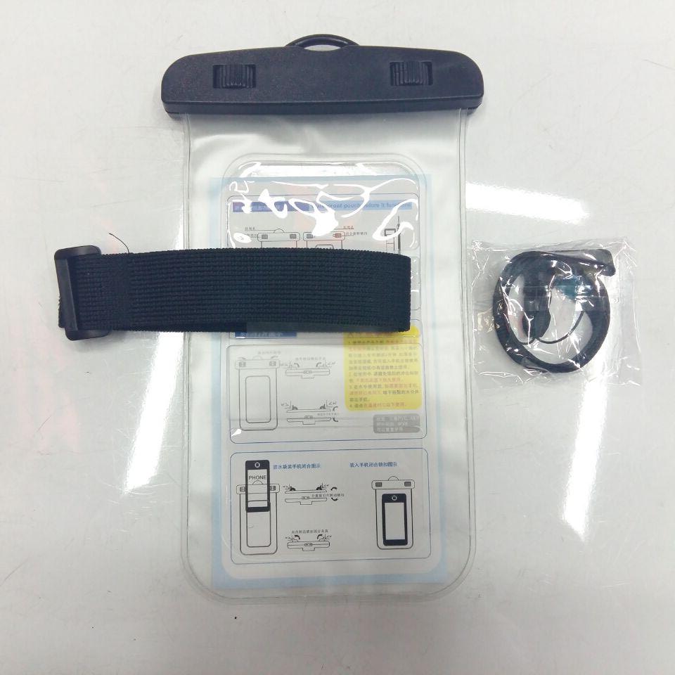 Mobile phone waterproof bag PVC waterproof bag LZ06 button mobile phone waterproof bag transparent