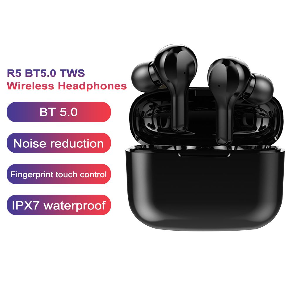 YEXIN's new R5 cross-border tws Wireless Binaural in-ear Touch 5.0 fully compatible Sports Bluetooth Headset