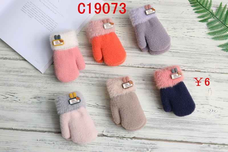 New Wheat Point Knitted Gloves For Women Autumn Winter Ins Cute Warm Thin Wool Five-Finger Tide Gloves C19073