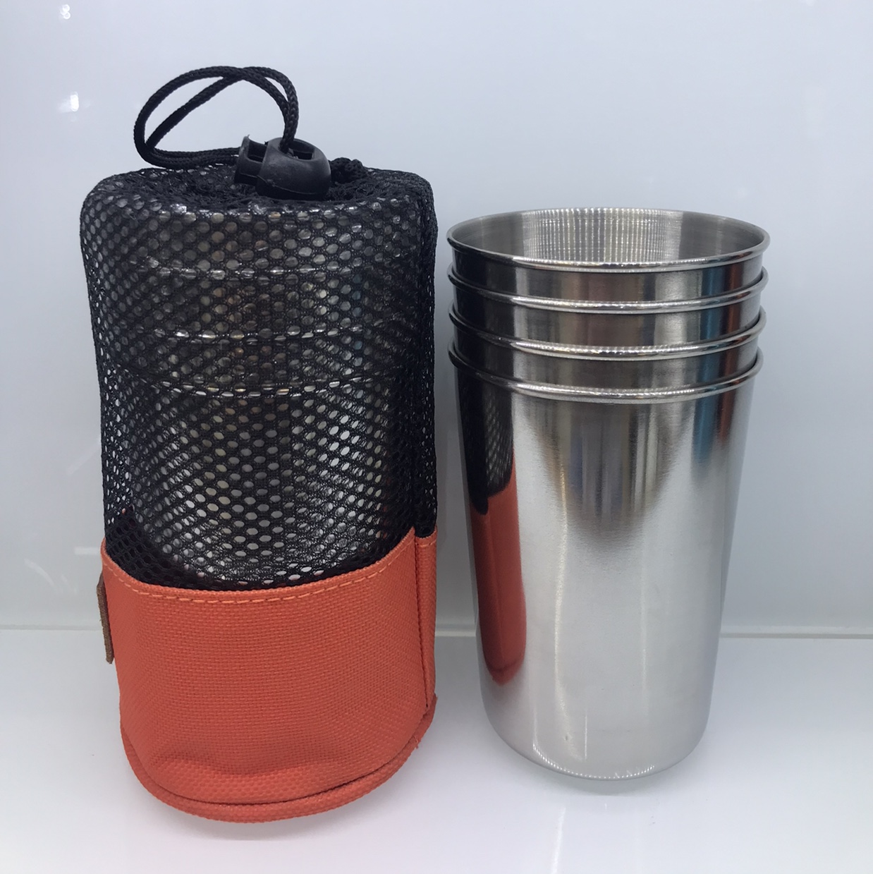 Outdoor beer mugs, 320ML: 4 cups per set
