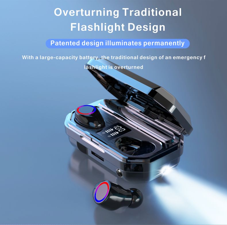 YEXIN new M12 Bluetooth headset TWS custom LED power display screen touch 5.0