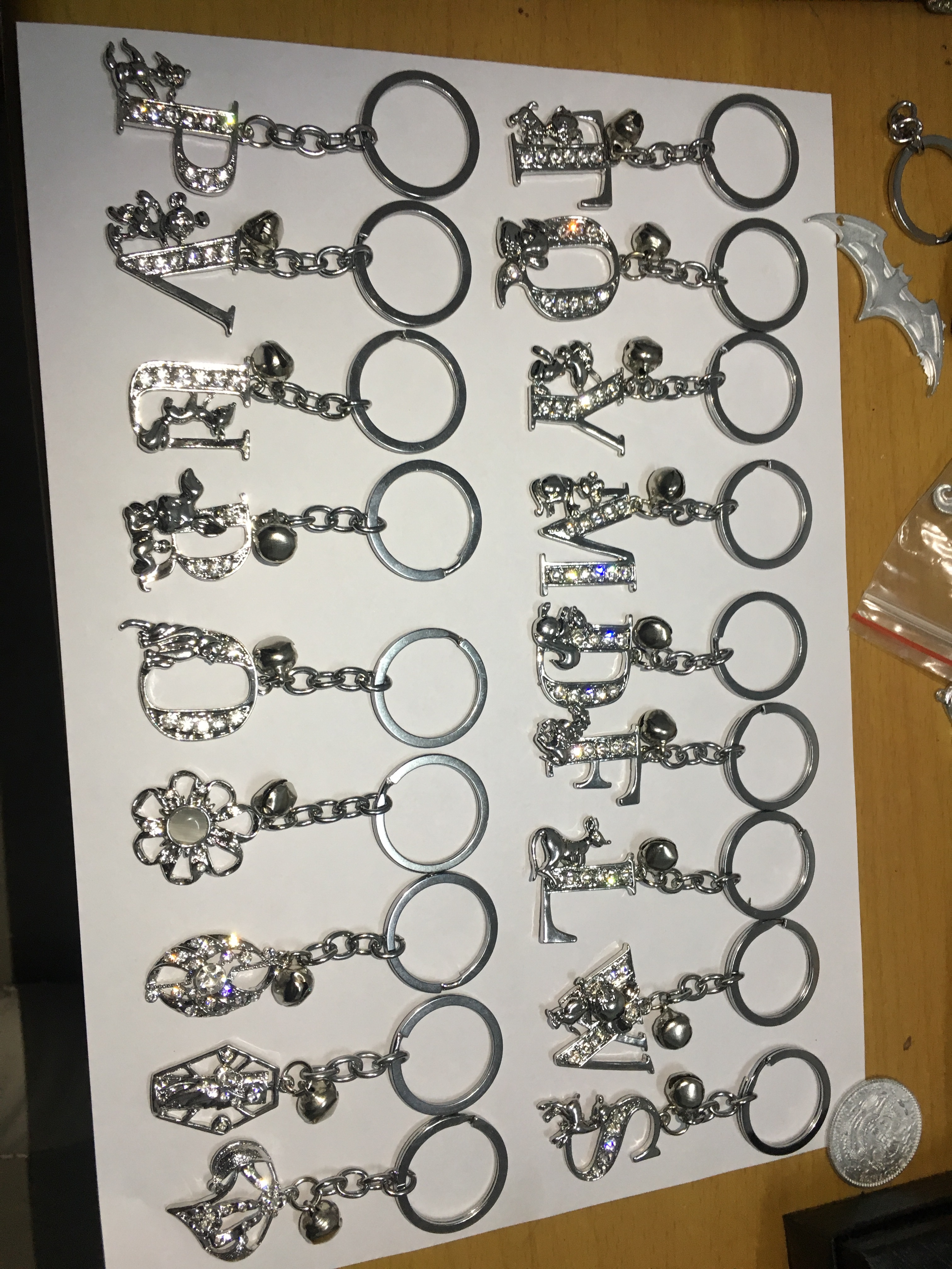 Letter Dot Pendant/Giveaway/Small Gift Specification drawing