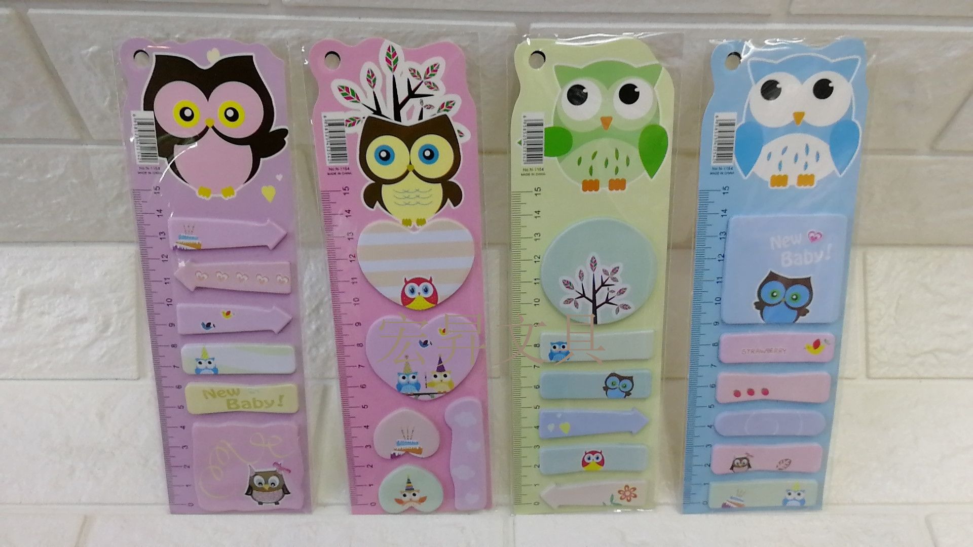 Owl sticky cartoon sticky notes, mixed color and picture, freely stick shaped sticky notes, N times stick convenient sticky notes for office use detail image 2