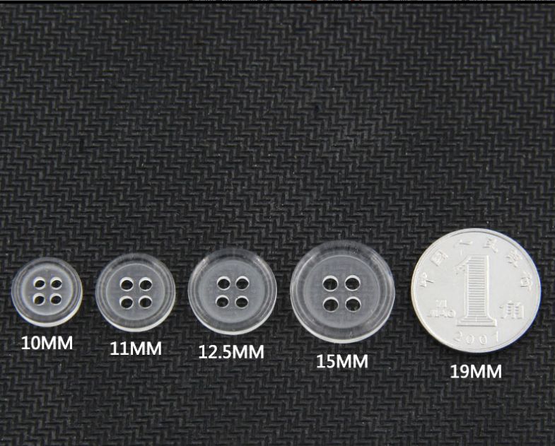 卡卡五金 7092双泡吸塑包装纽扣（透明）1.1cm 树脂毛领纽扣详情图5