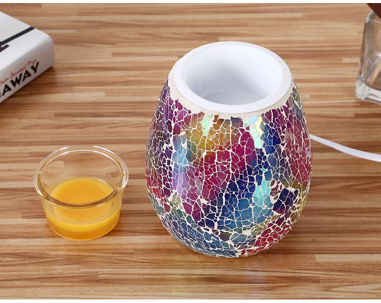 Seven-color color-changing Mosaic aroma diffuser, export aroma candle, Mosaic household aroma diffuser wholesale, flameless aroma diffuser detail image 19