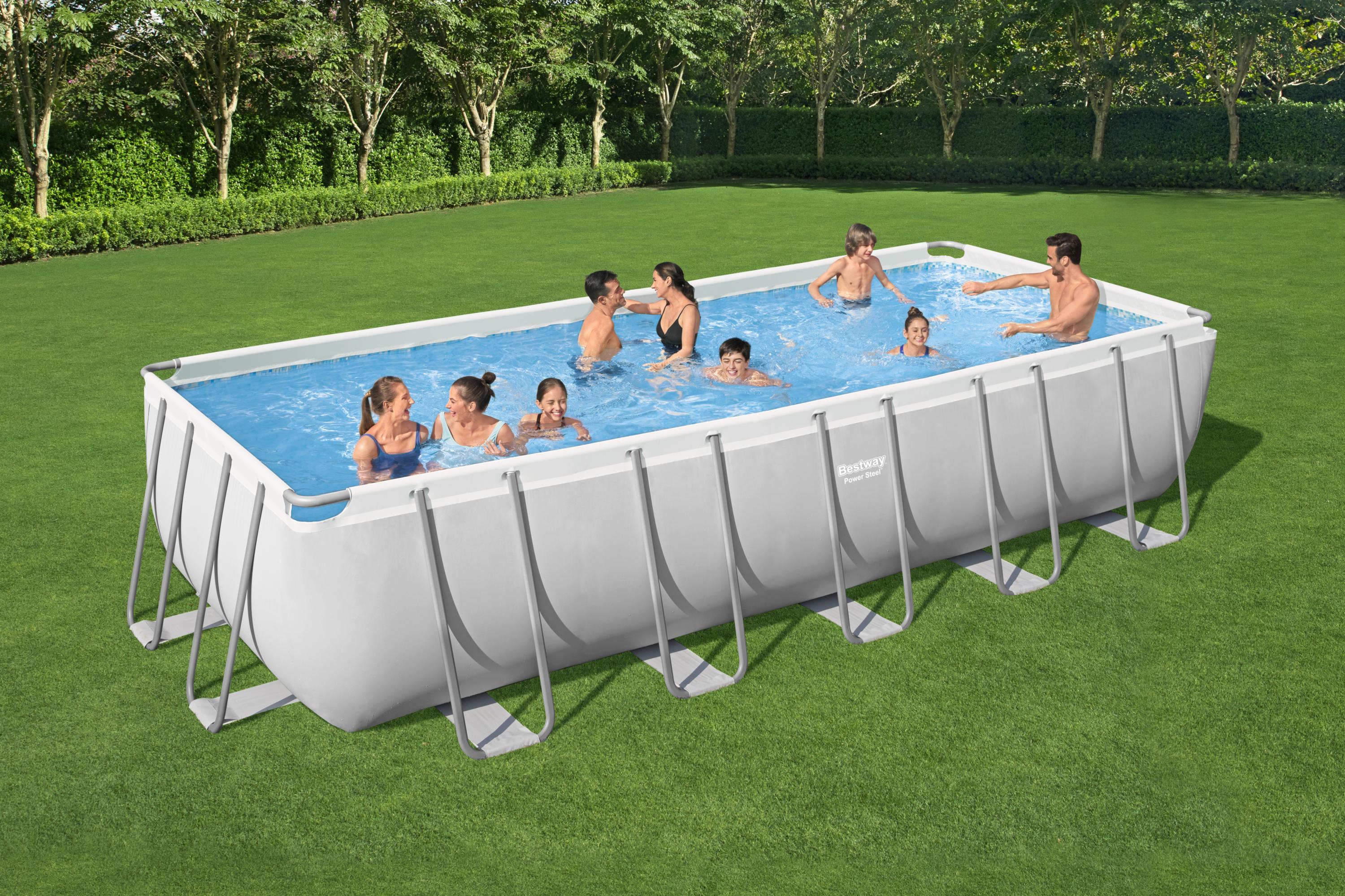 Power Steel™ 6.40m x 2.74m x 1.32m 5612B Rectangular Stand pool set thumbnail