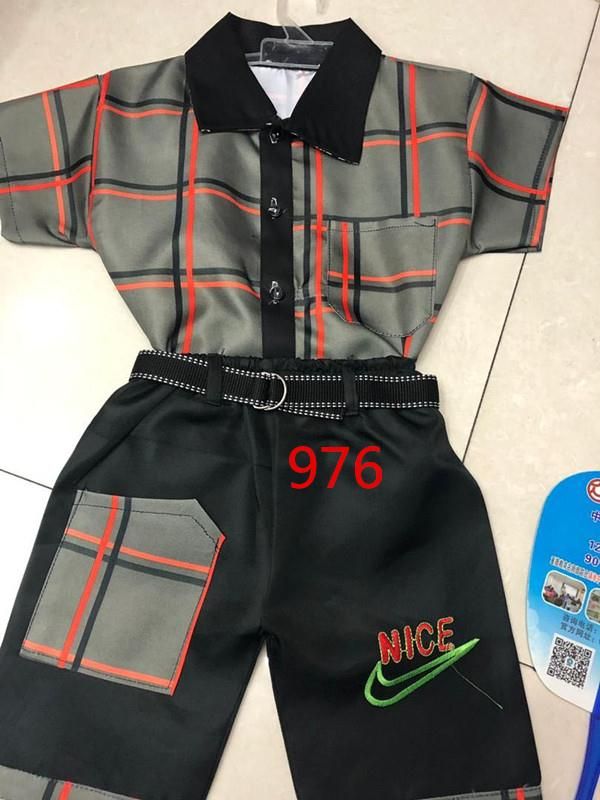 Camisa a cuadros juego de comercio exterior niño