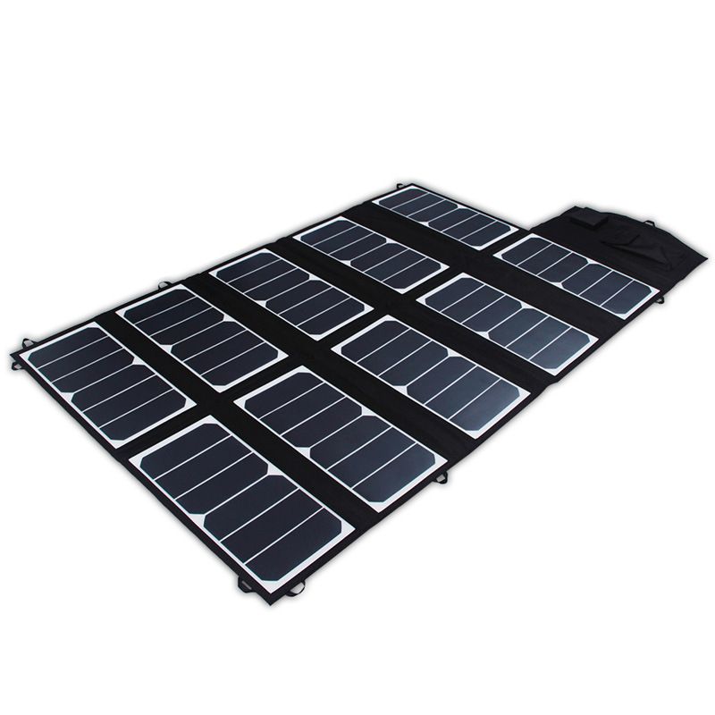 65W太阳能折叠包 太阳板 户外野营手机充电器 跨境B2C热卖细节图