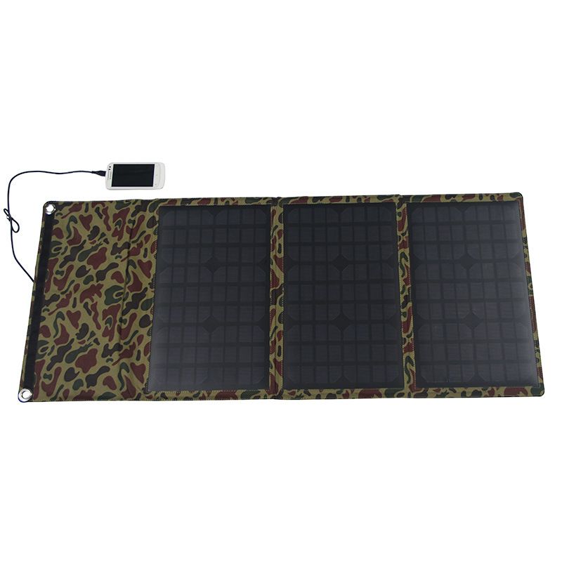 30W Pv mobile power supply 18V waterproof computer charger outdoor portable solar folding pack