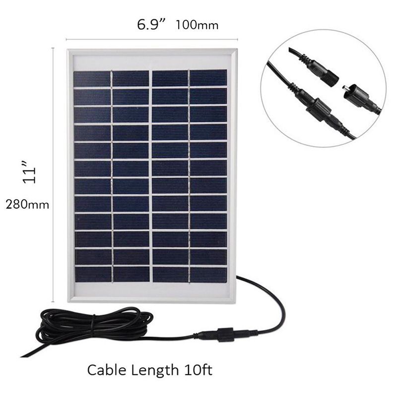 5W12V polycrystalline solar panel Solar panel photovoltaic power generation glass laminated module Specification drawing