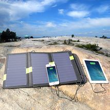 便携式折叠太阳能充电器 20W手机平板移动电源充电宝