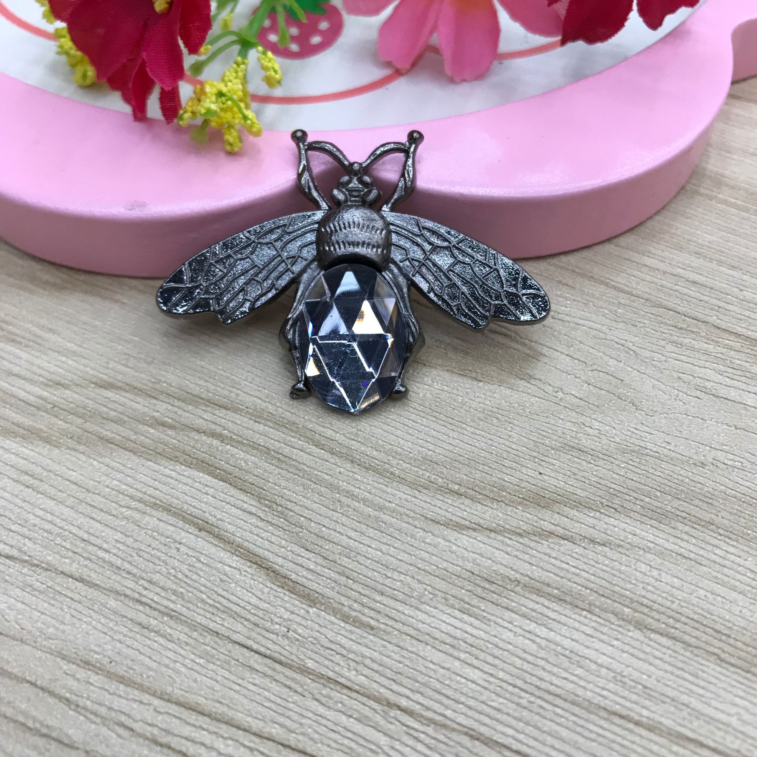 New pearl oil drip and diamond bee Peacock series diy jewelry accessories, hair accessories, hats, bags, shoes, clothing and accessories detail image 6