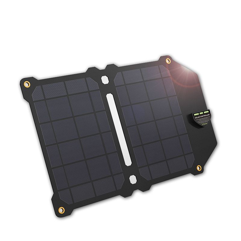 Waterproof portable solar folding charging plate mobile phone universal solar mobile power supply