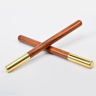 凯路仕礼品笔业 办公新款复古实木签字笔可定制logo黄铜木笔商务红木签字笔套装笔礼品详情图2