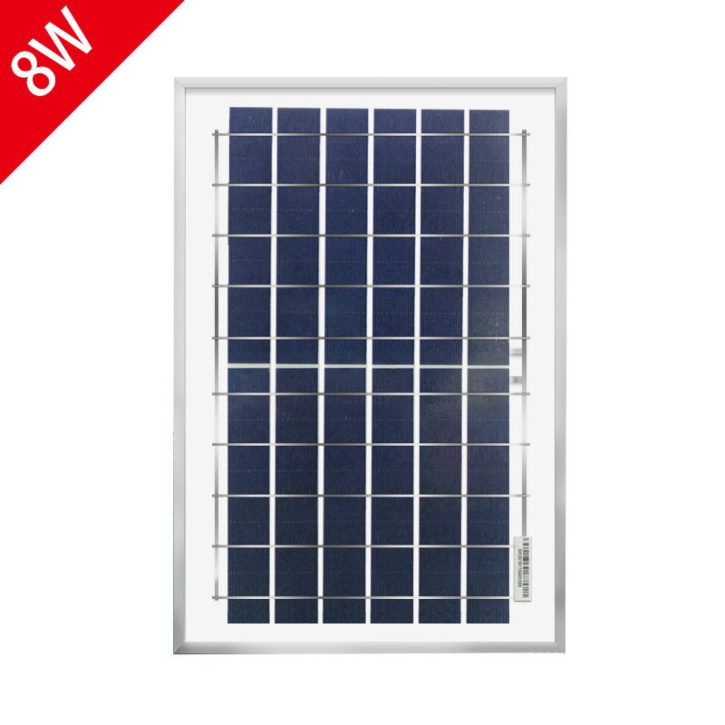 8W15V single polycrystalline solar panel Solar panel photovoltaic glass laminate module full figure
