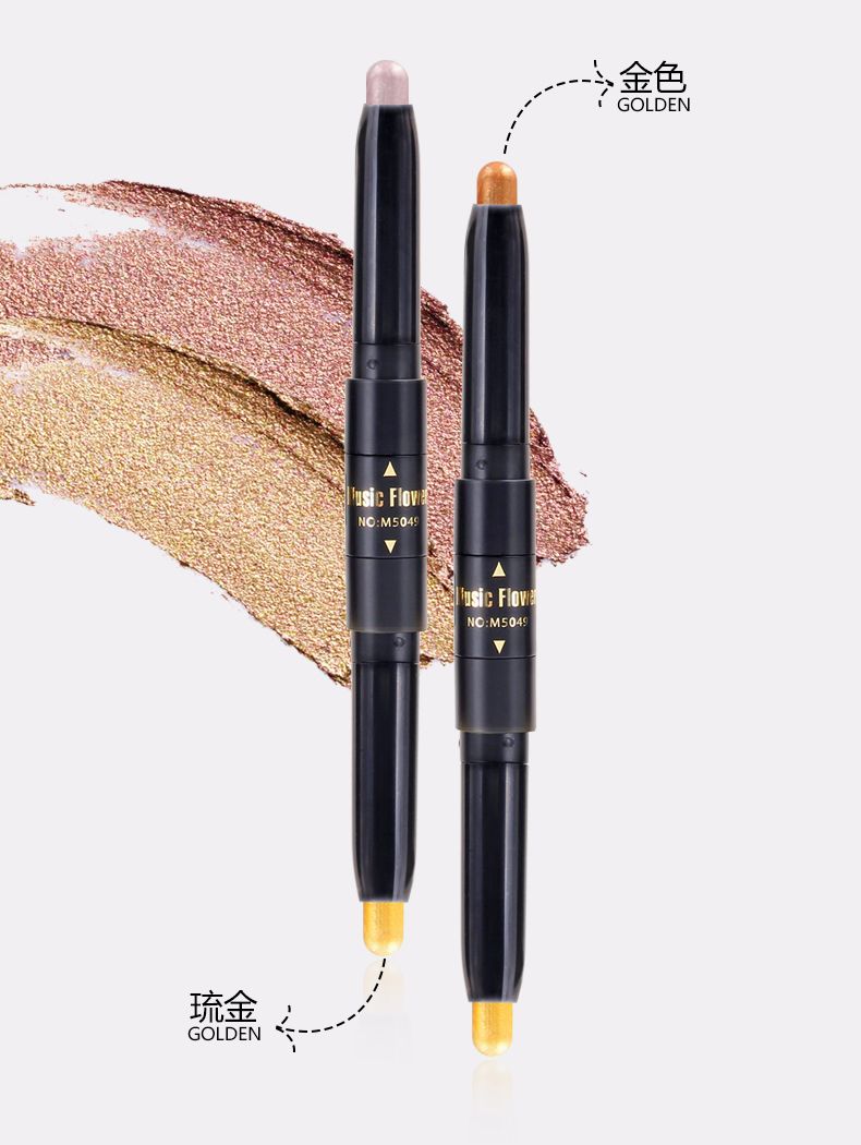 Music Flower7色高光眼影唇部双用棒时尚多用面部提亮高光棒M5049详情图4