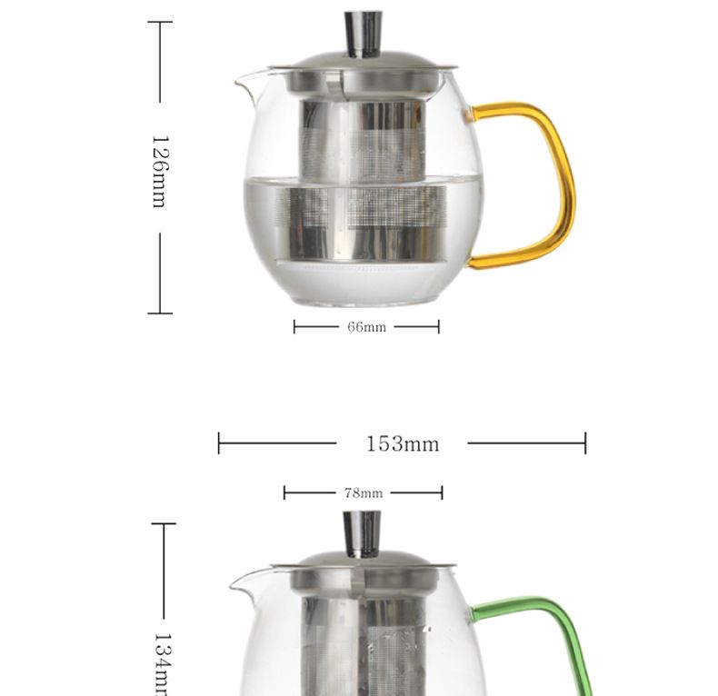 Living art 圆形茶壶 600ml详情图2