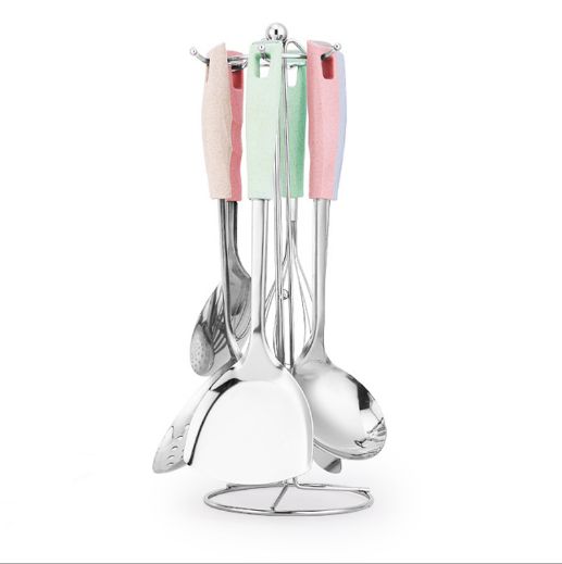 Stainless steel kitchenware, stainless steel strainers, multi-functional spoons for hot pot kitchens, dual-purpose spoons are only for foreign trade and export detail image 1