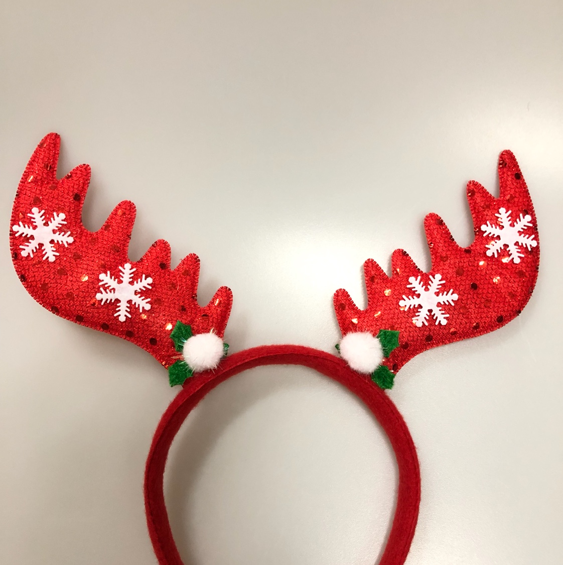 Sequined snowflake antlers thumbnail