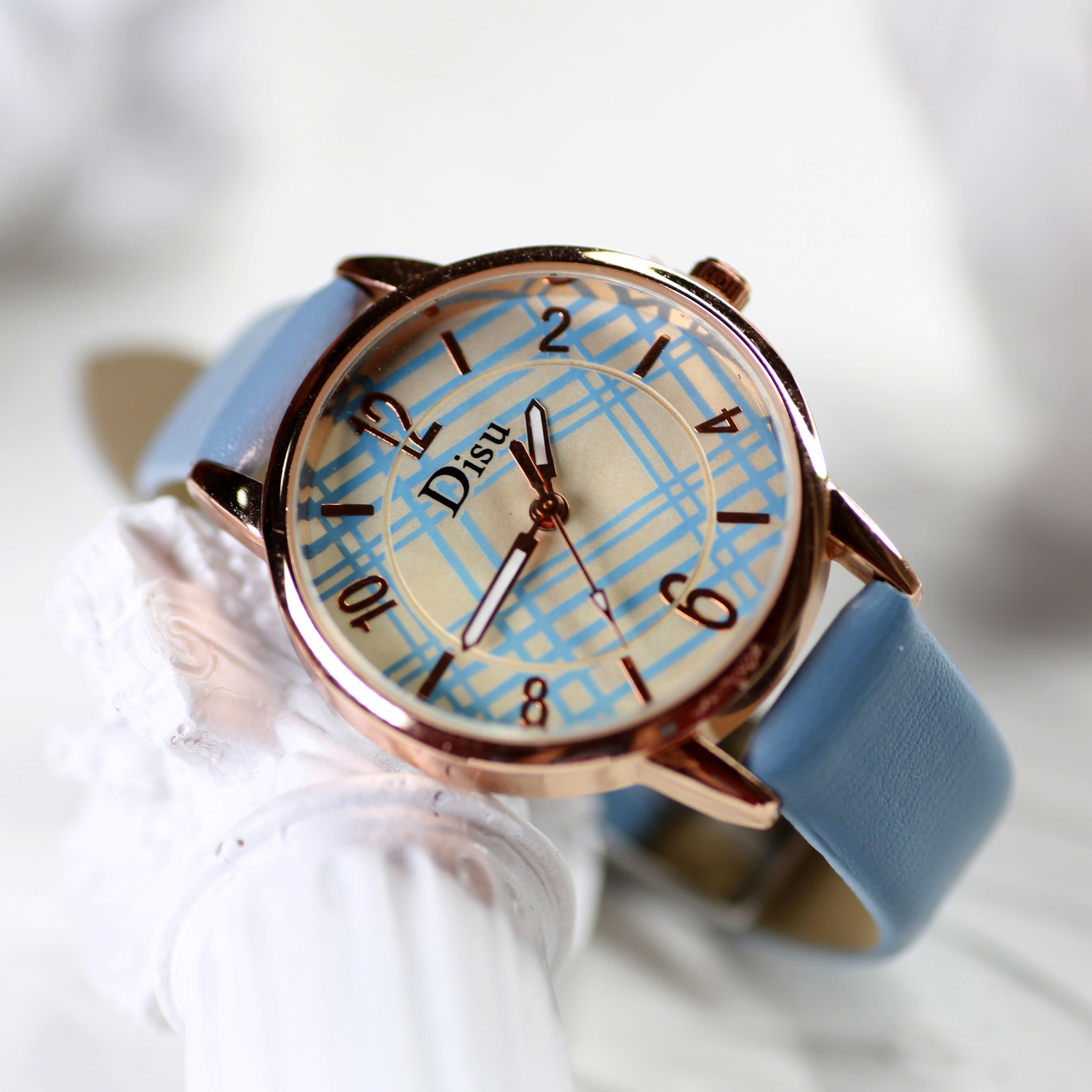 【 Xinle Watch Industry 】 Checkered watches, simple watches, women's quartz watches, foreign trade orders detail image 4