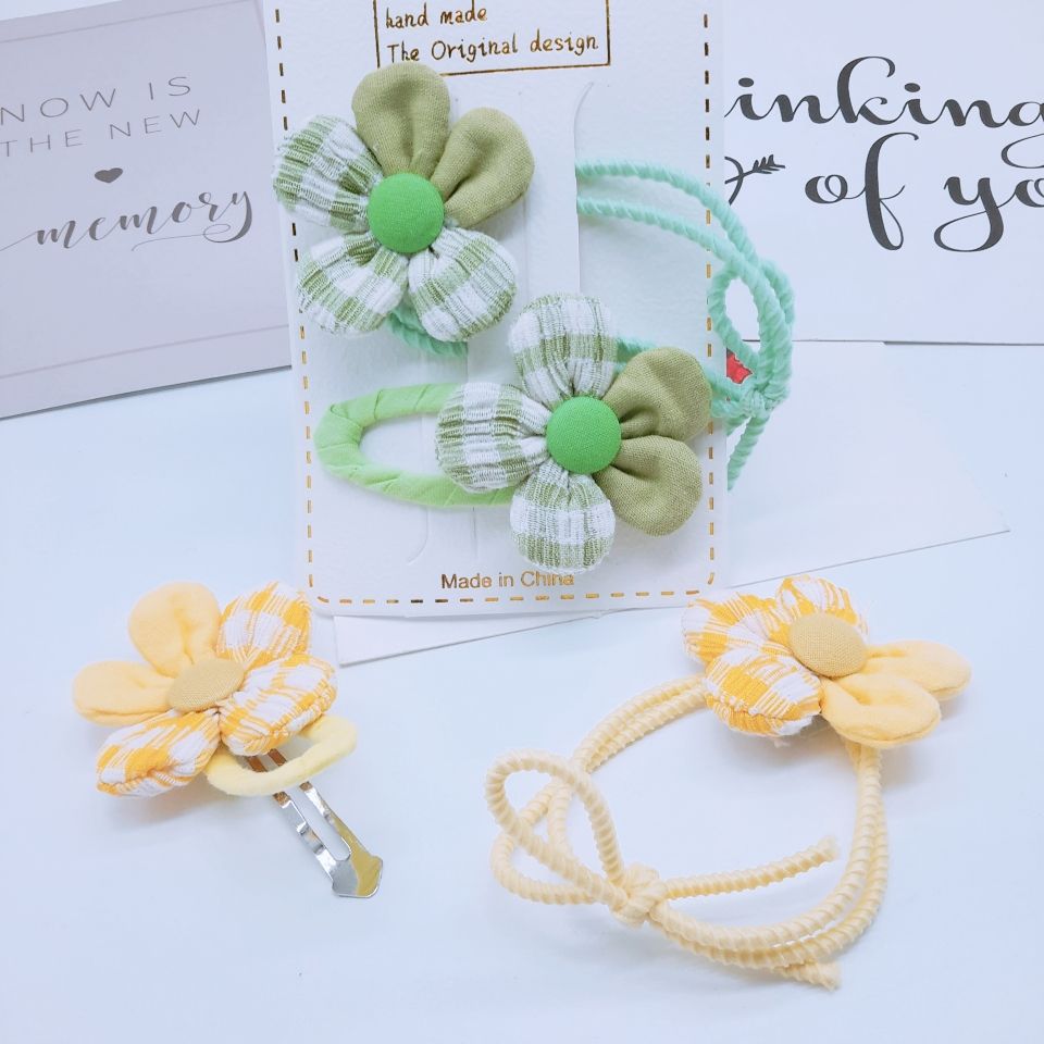 New Korean children's flower hairpin Baby flower bb clip Specification drawing