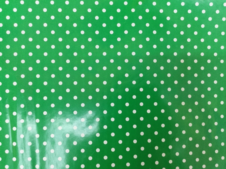 Fruit green polka dot wrapping paper