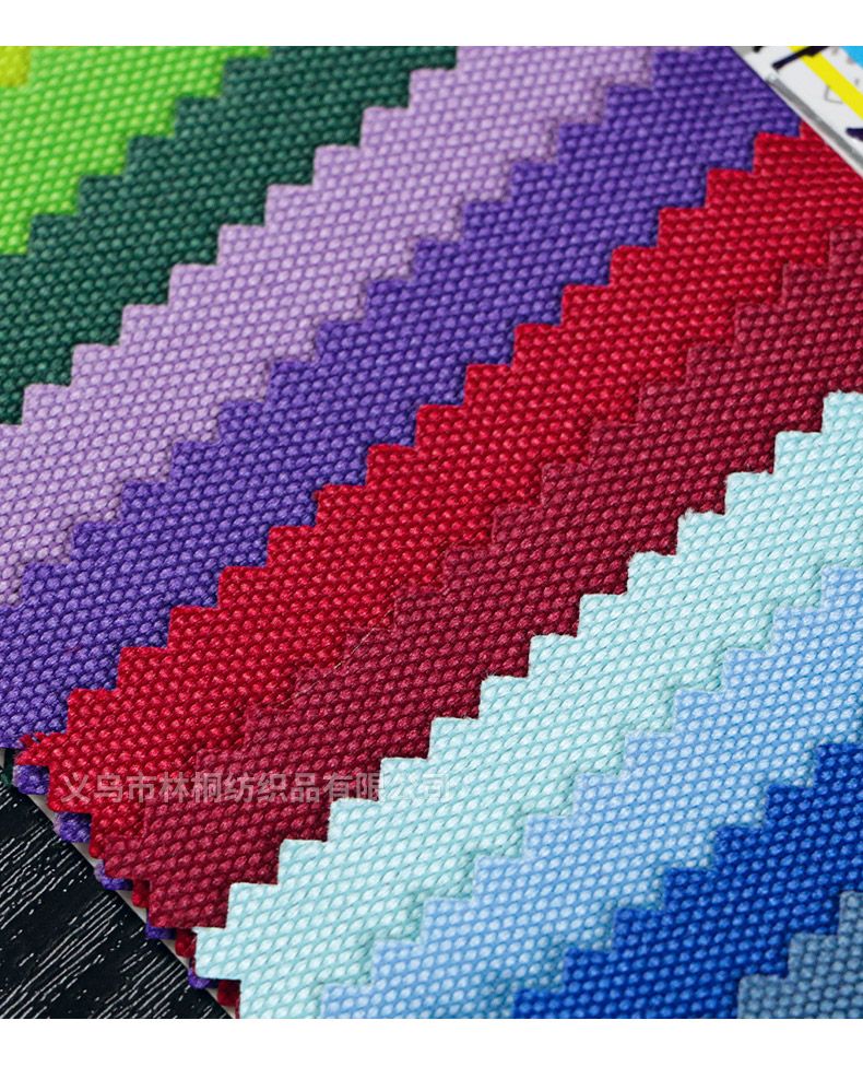In-stock Yiwu 600Dpu polyester Oxford fabric encrypted 9*6 stretch silk bag fabric, backpacks, cosmetic bags, handbags detail image 4
