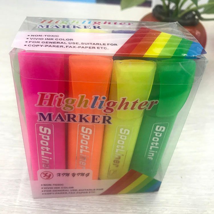 Highlighter 12 PVC boxes in a variety of styles