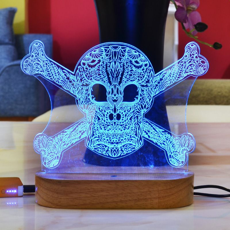 Bedroom USB Eye protector Night light Acrylic touch switch Gradient ENERGY saving lamp Office colorful LED lamp