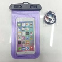 Mobile phone waterproof bag PVC waterproof bag LZ07 button mobile phone waterproof bag purple