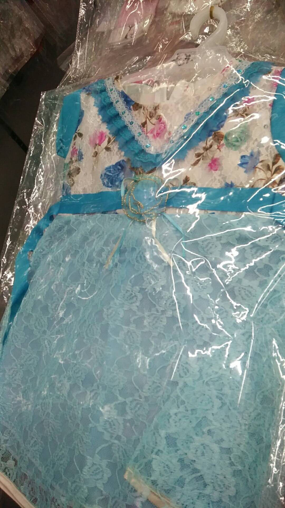 蓝色女童连衣裙女童小裙子