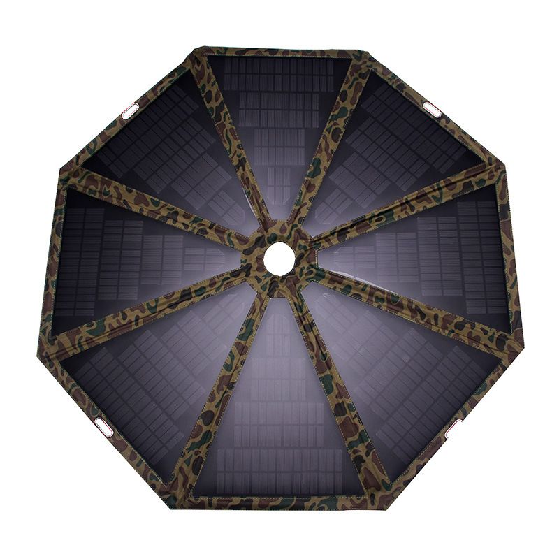 厂家直销60W太阳能折叠伞单晶太阳能发电户外充电